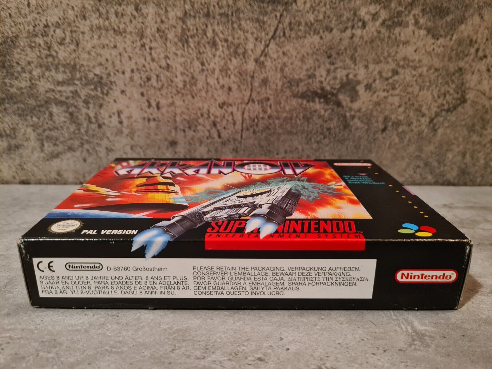 SNES Super Nintendo Akkanoiv mit OVP und Anleitung NOE - T-Retro-Games 