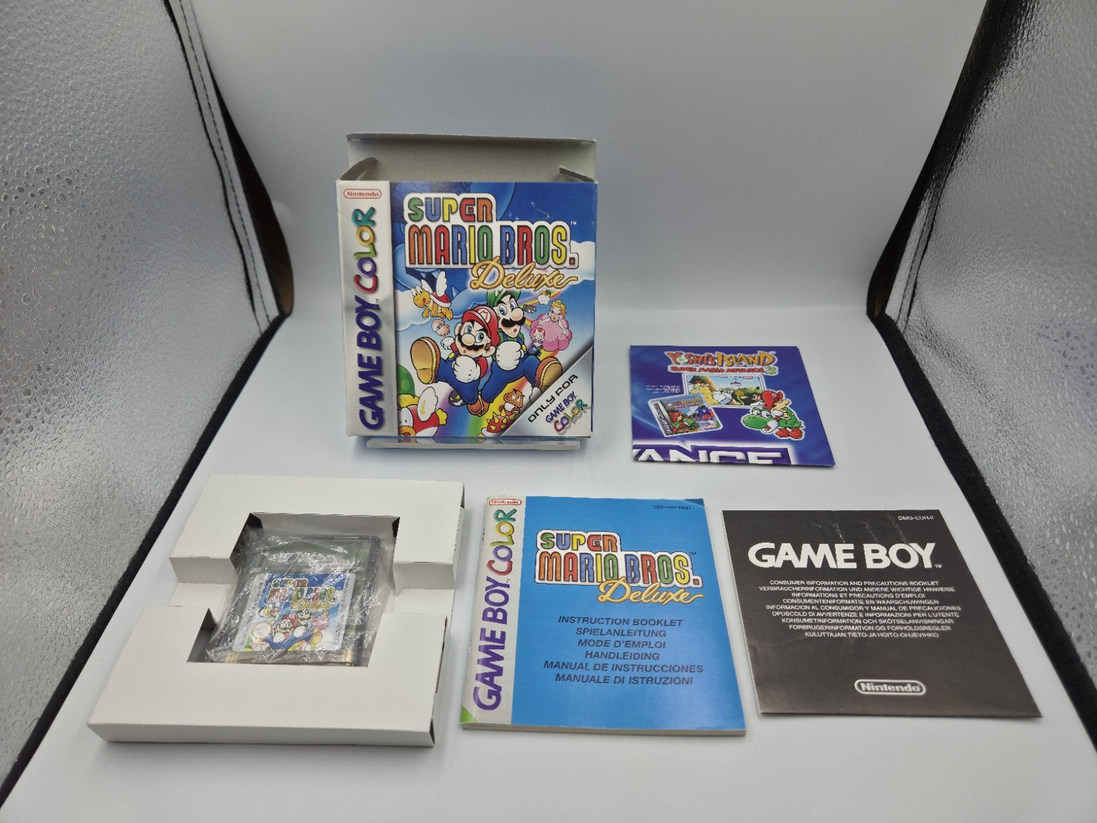 Nintendo Game Boy Color Super Mario Bros. Deluxe mit OVP und Anleitung EUR