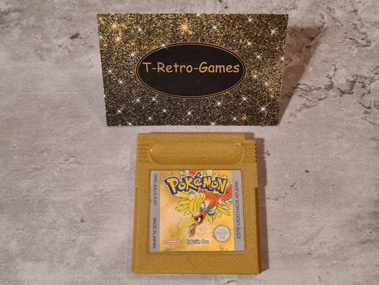 Nintendo Game Boy Color Spiel Pokemon Ediciòn Oro ESP Modul Speichert - T-Retro-Games 