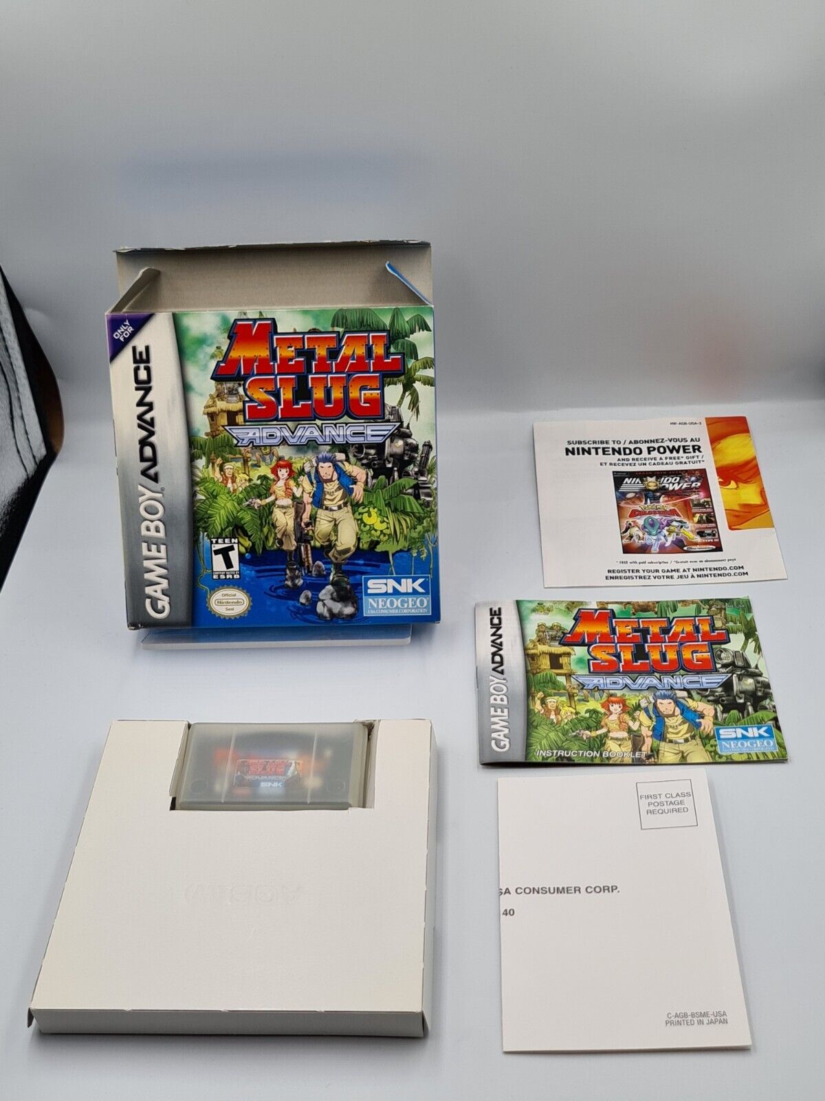 Nintendo Game Boy Advance Metal Slug Advance mit OVP und Anleitung USA - T-Retro-Games 