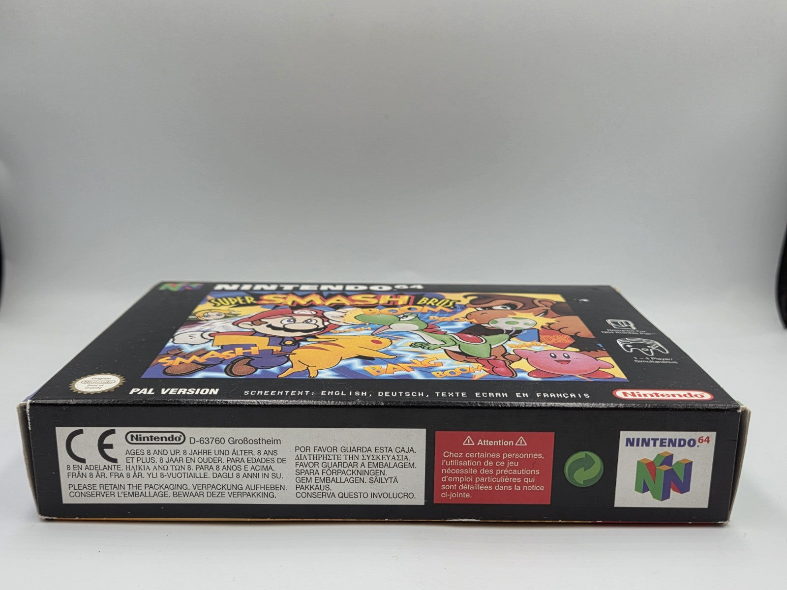N64 Nintendo 64 Super Smash Bros. mit OVP und Anleitung EUR
