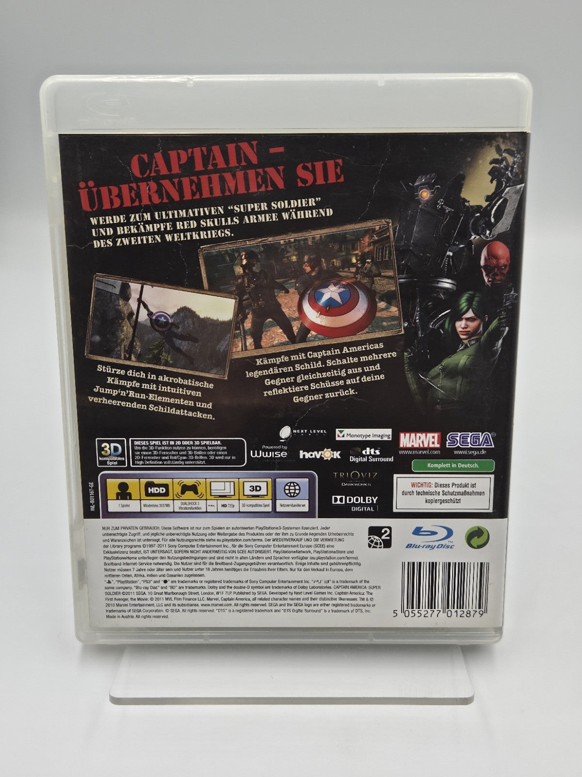 PS3 Playstation 3 Captain America Super Soldier mit OVP und Anleitung Deutsch