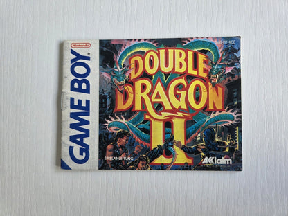 Game Boy Classic Double Dragon II Spielanleitung Instruction Booklet FRG