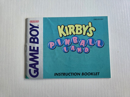 Game Boy Classic Kirby's Pinball Land Spielanleitung Instruction Booklet UKV