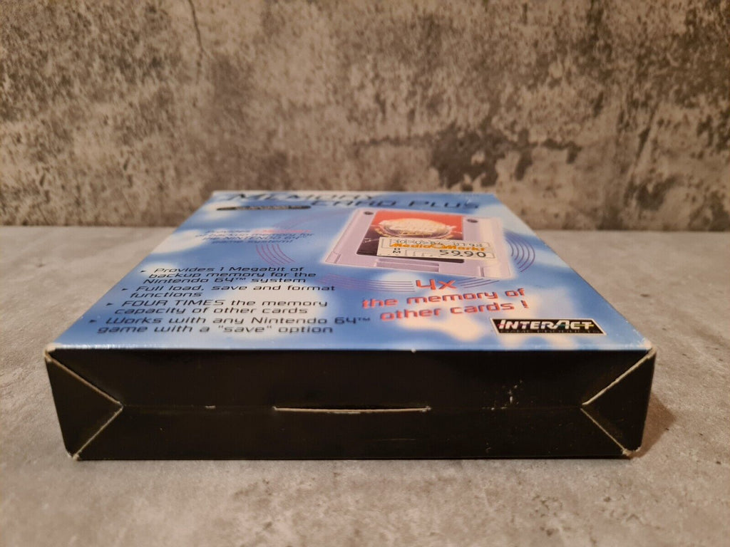 N64 Memory Card Plus mit OVP und Anleitung - T-Retro-Games 