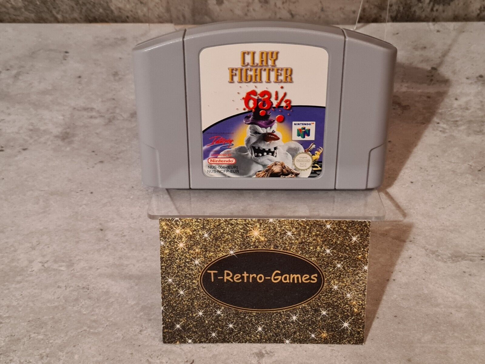 N64 Nintendo 64 Clay Fighter 63 1/3 Modul EUR - T-Retro-Games 