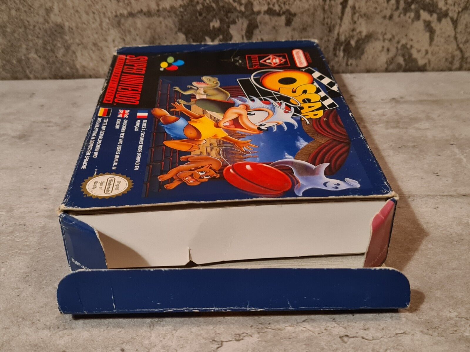 SNES Super Nintendo Oscar mit OVP und Anleitung EUR - T-Retro-Games 