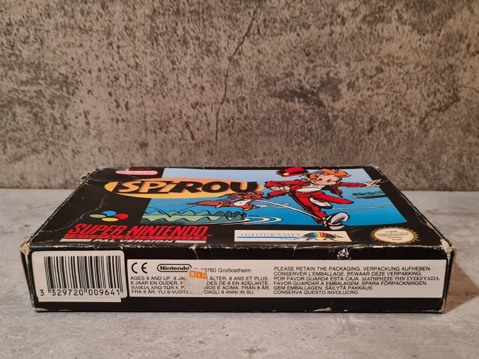 SNES Super Nintendo Spirou / Robbedoes mit OVP und Anleitung NOE - T-Retro-Games 