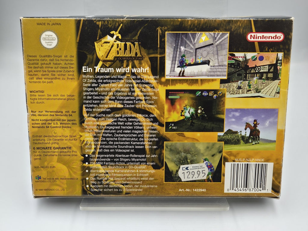 N64 Nintendo 64 The Legend of Zelda Ocarina of Time mit OVP und Anleitung EUR