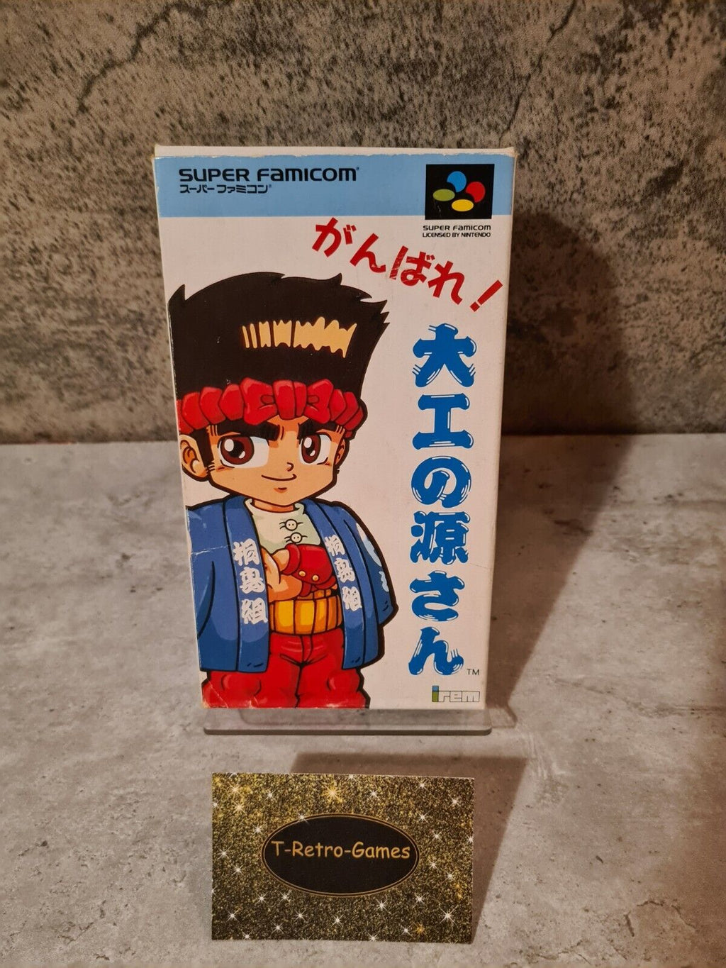 SFC Super Famicom Hammerin Harry mit OVP Japan - T-Retro-Games 