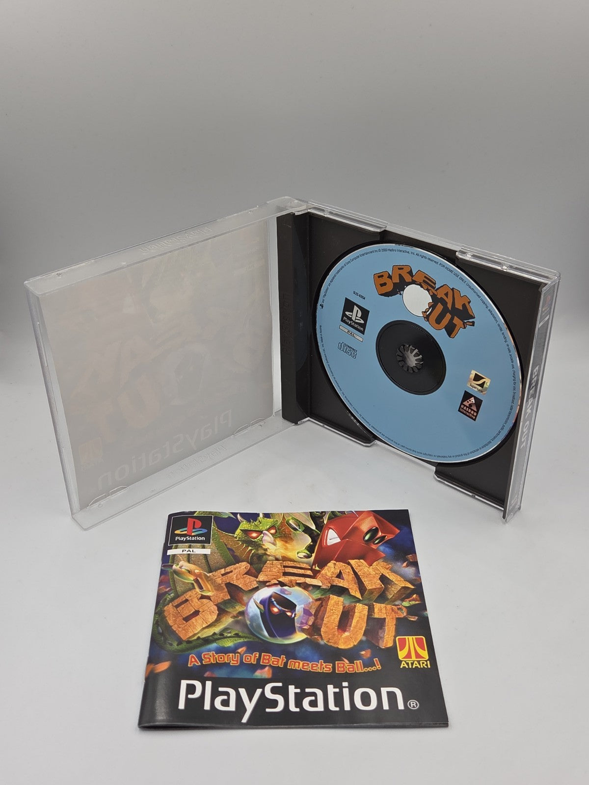 PS1 Playstation 1 Spiel Break Out mit OVP und Anleitung Englisch