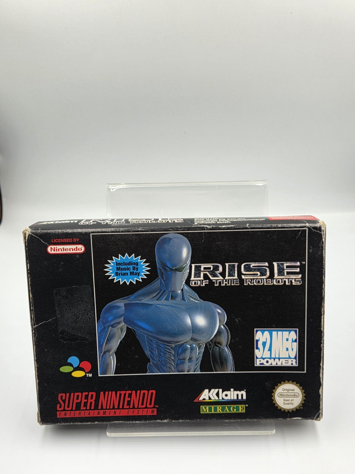 SNES Super Nintendo Rise of The Robots mit OVP und Anleitung EUR