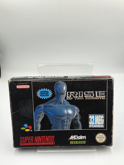 SNES Super Nintendo Rise of The Robots mit OVP und Anleitung EUR