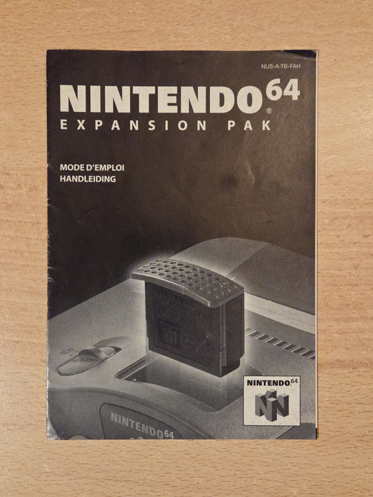 N64 Nintendo 64 Expansion Pak Spielanleitung FAH