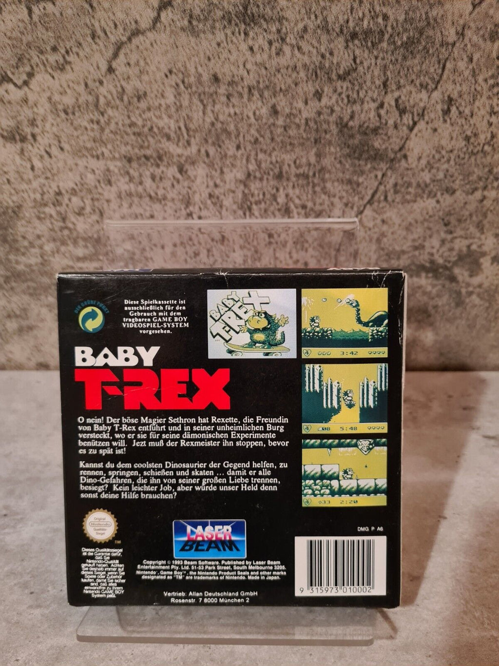 Nintendo Game Boy Baby T-Rex mit OVP und Anleitung NOE - T-Retro-Games 