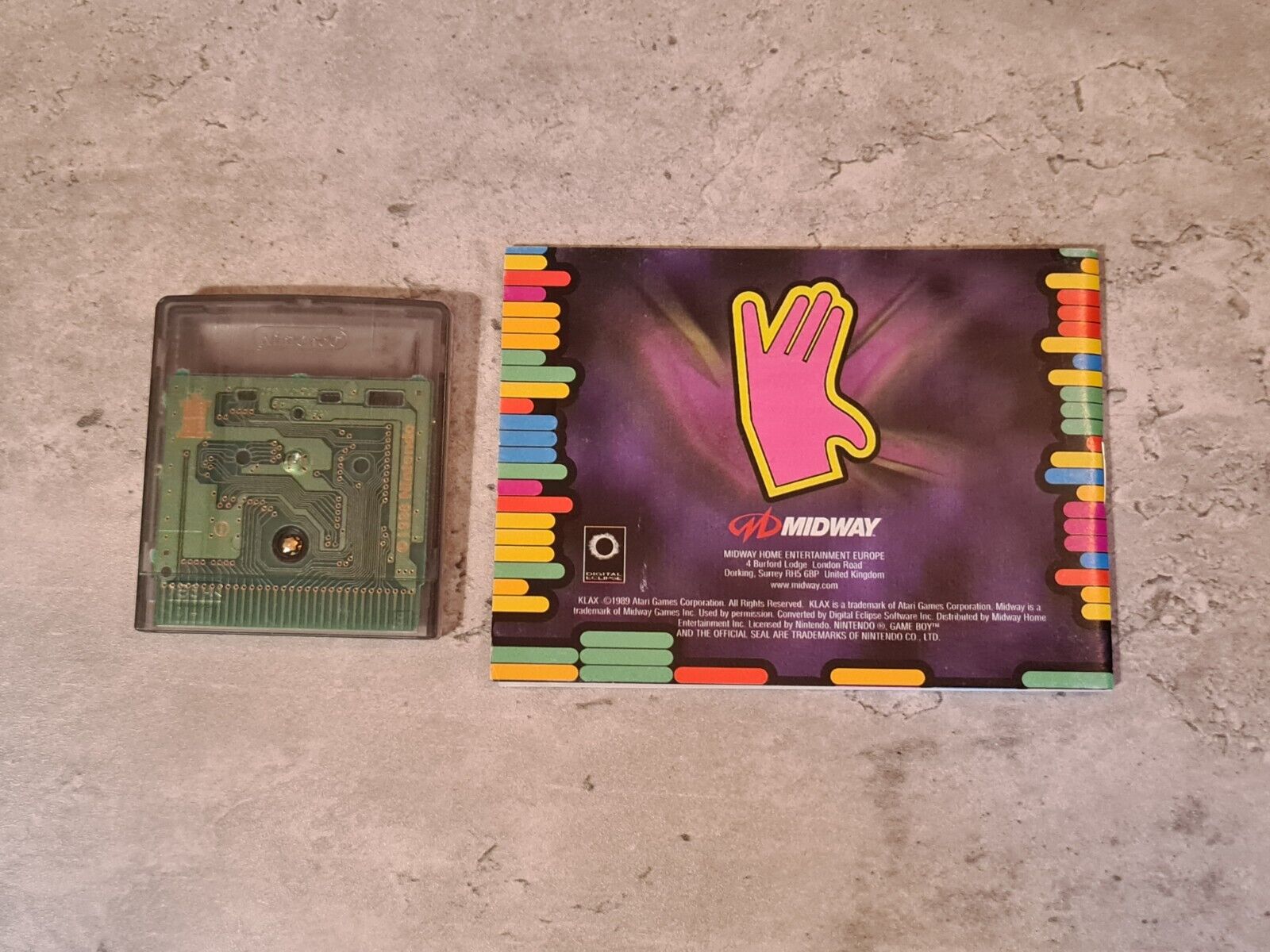 Nintendo Game Boy Color Spiel Klax mit OVP und Anleitung EUR - T-Retro-Games 