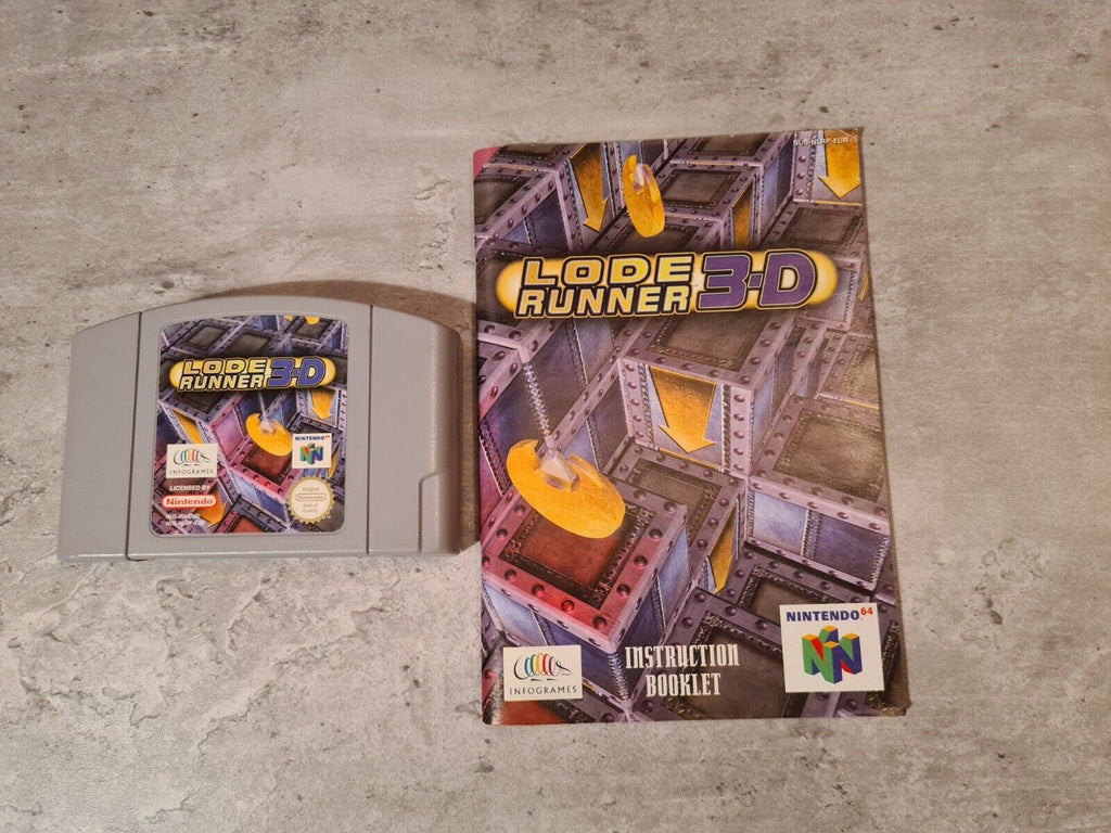 N64 Nintendo 64 Lode Runner 3-D mit OVP und Anleitung EUR - T-Retro-Games 