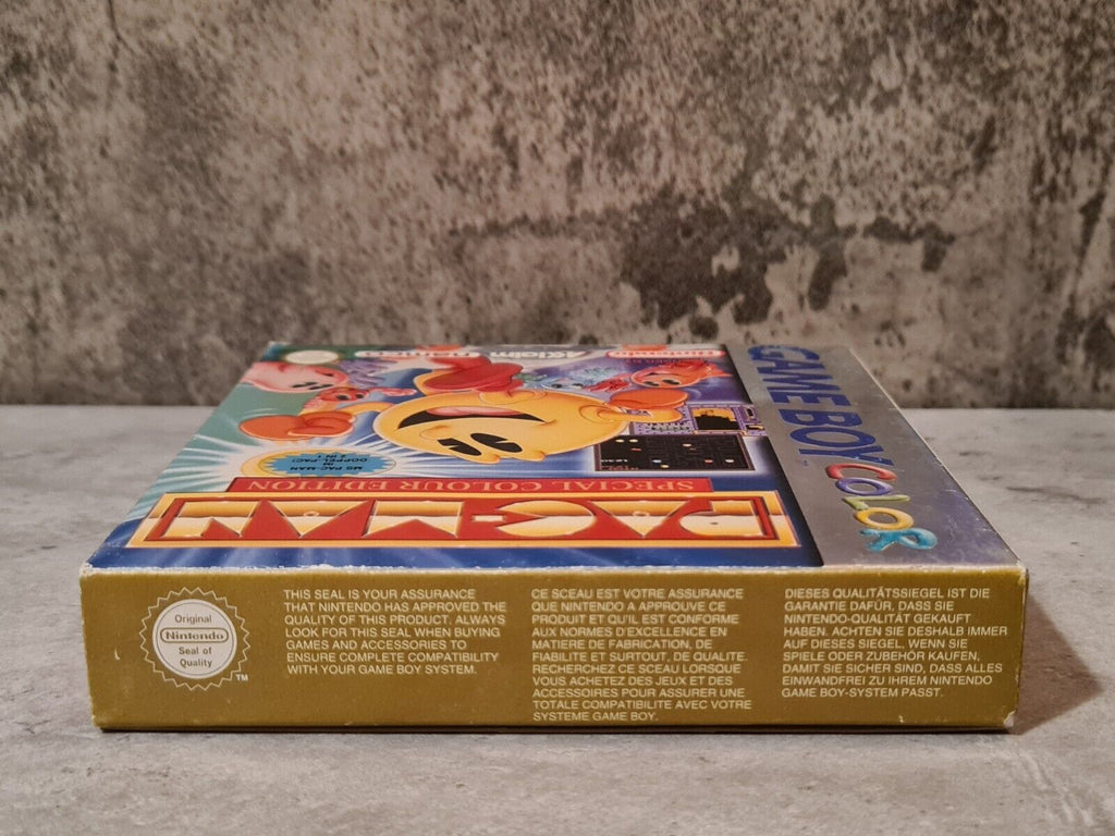Nintendo Game Boy Color Pac-Man Special Colour Edition mit OVP und Anleitung EUR - T-Retro-Games 