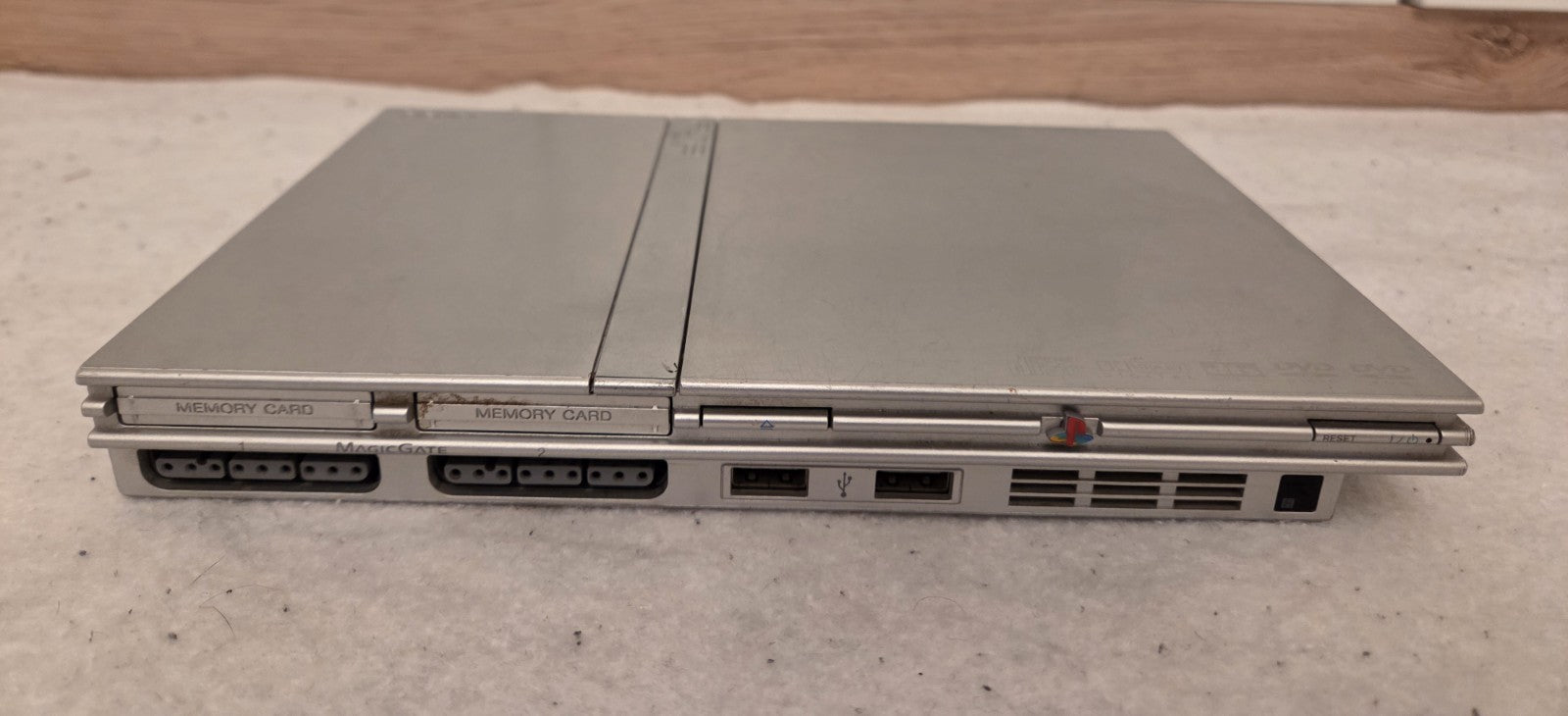 PS2 Playstation 2 Slim Konsole Console mit Controller + Kabeln Silber Silver