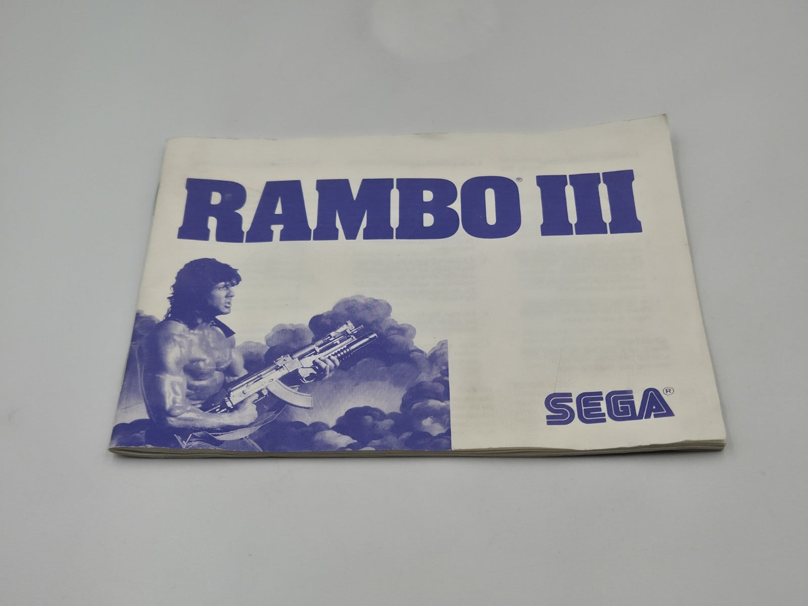 Sega Master System Spiel Rambo III mit OVP und Anleitung Multi Language 