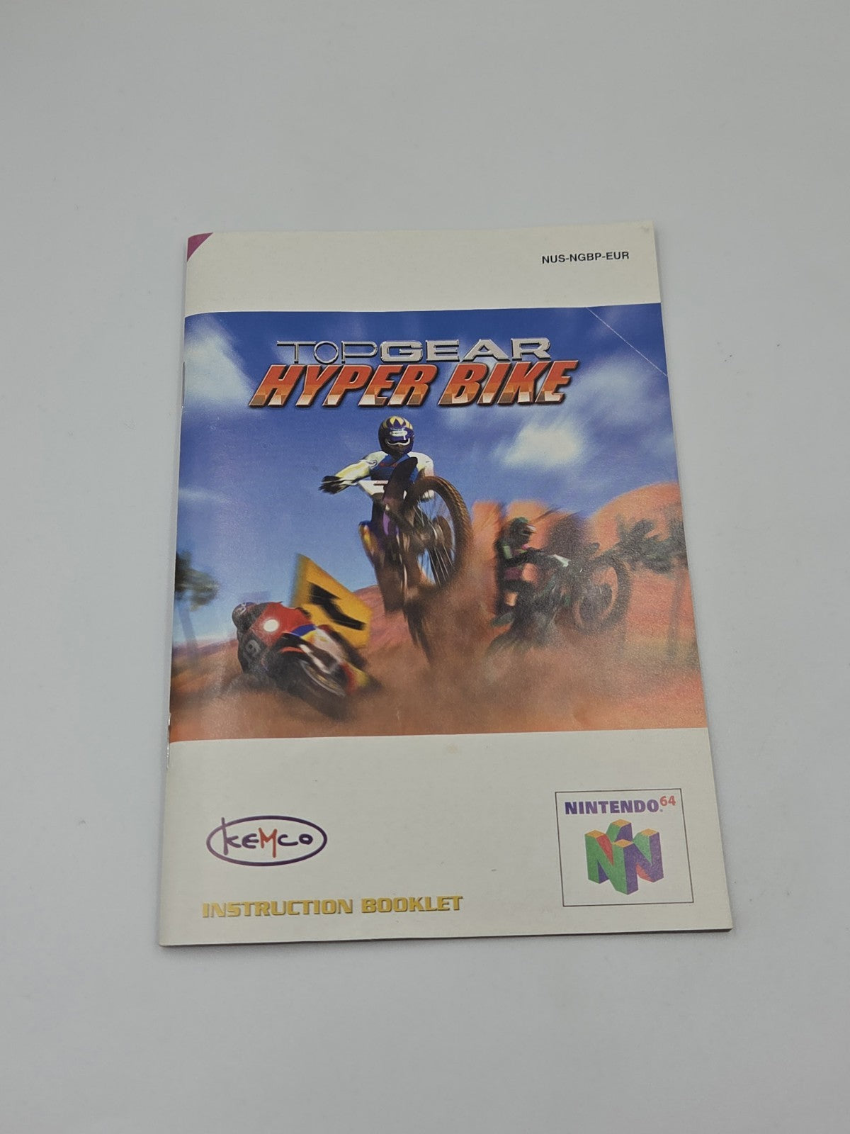 N64 Nintendo 64 Spiel Top Gear Hyper Bike mit OVP und Anleitung EUR