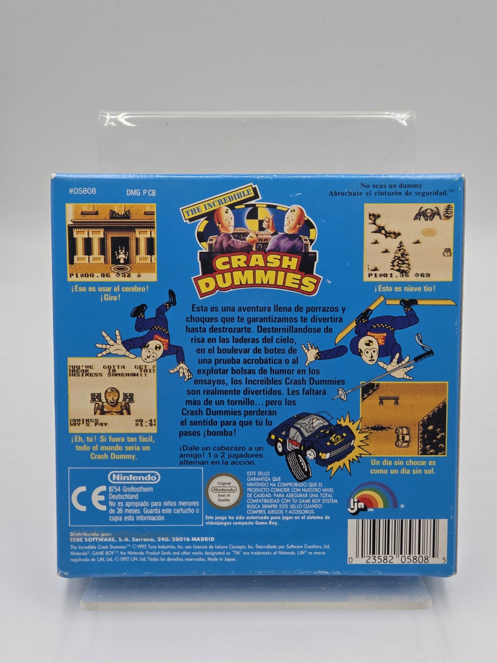 Nintendo Game Boy Spiel The Incredible Crash Dummies mit OVP und Anleitung ESP