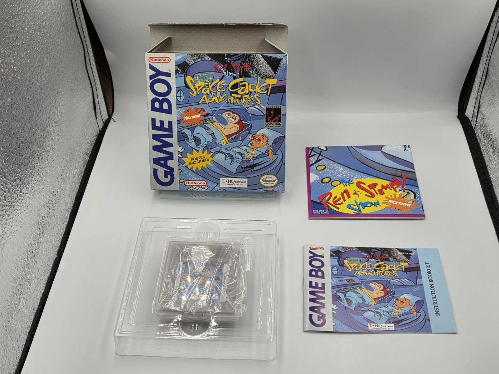 Game Boy The Ren & Stimpy Show Space Cadet Adventures +OVP+ Anleitung + Poster 