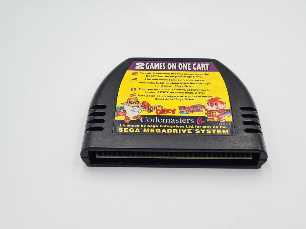 Sega Mega Drive Fantastic Dizzy/Cosmic Spacehead 2 in 1 mit OVP und Anleitung - T-Retro-Games 