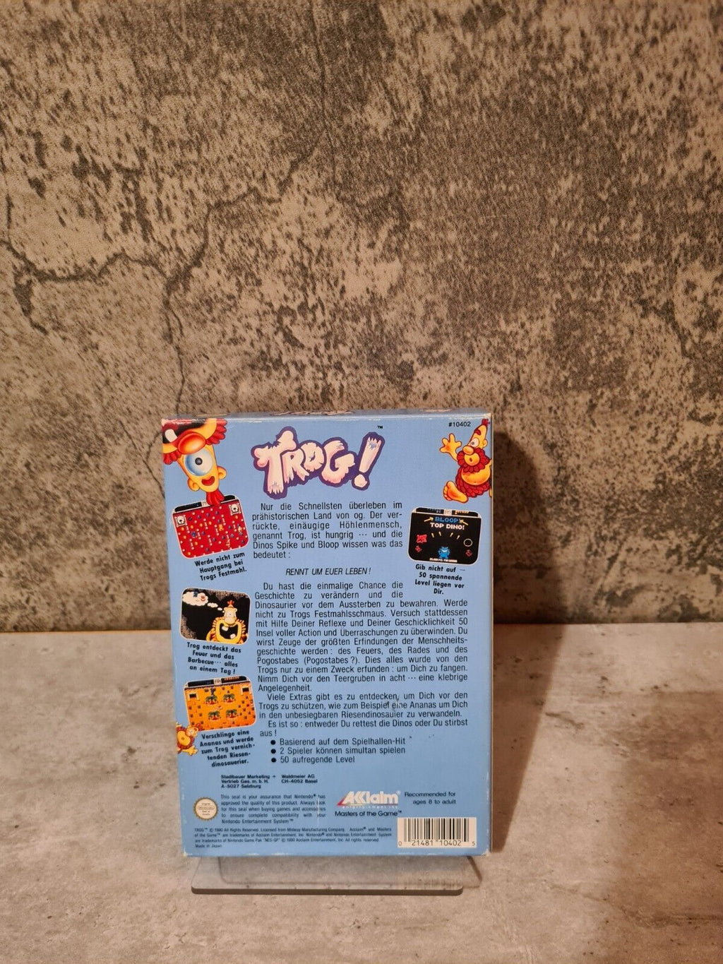 NES Trog! mit OVP und Anleitung FRG - T-Retro-Games 