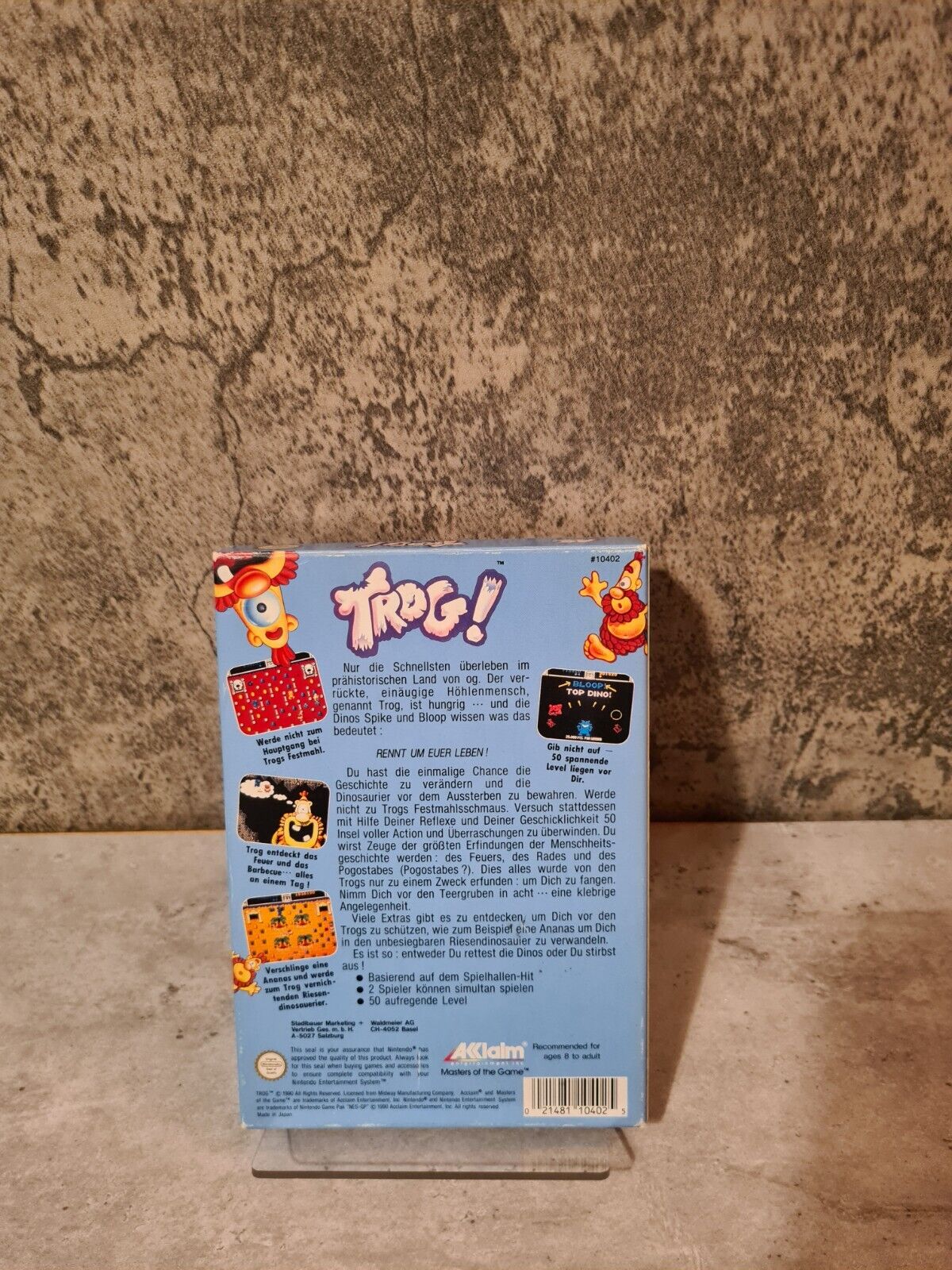 NES Trog! mit OVP und Anleitung FRG - T-Retro-Games 