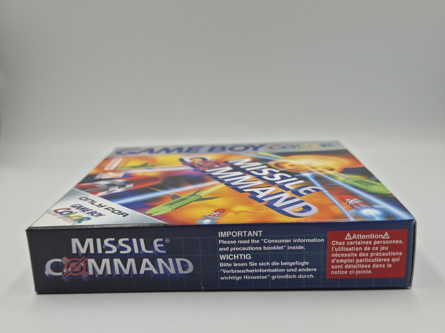 Nintendo Game Boy Color Missile Command mit OVP und Anleitung EUR