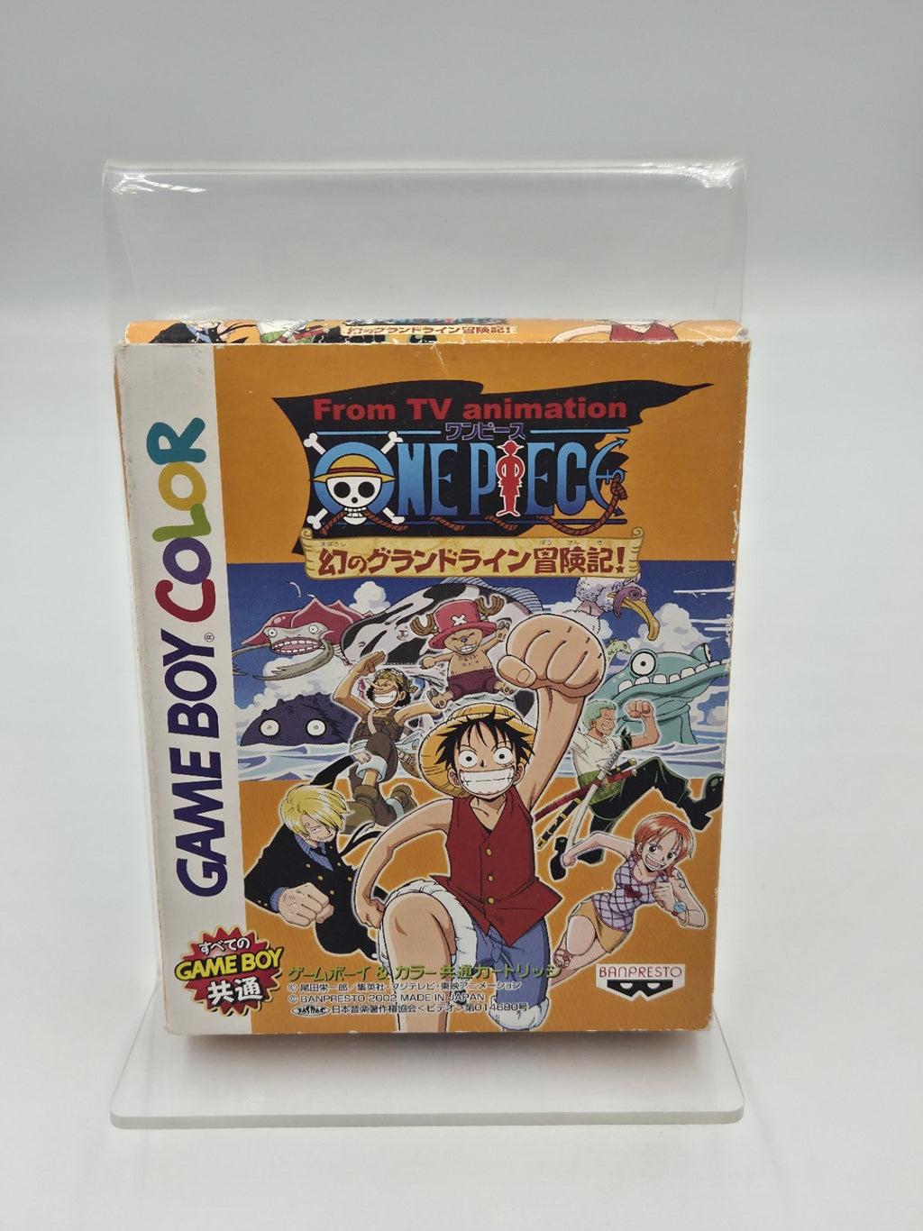 Game Boy Color Spiel One Piece Grand Line mit OVP und Anleitung Japan