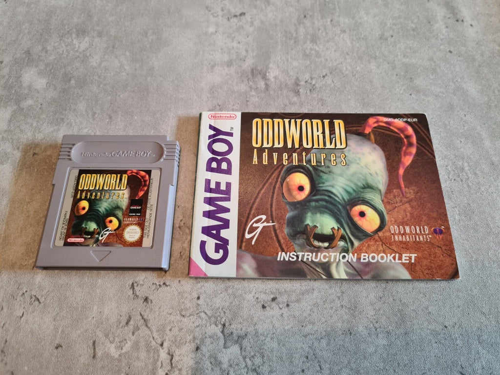 Nintendo Gameboy Classic Oddworld Adventures mit OVP und Anleitung EUR - T-Retro-Games 