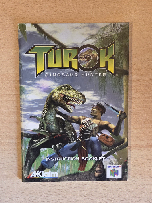 N64 Nintendo 64 Turok Dinosaur Hunter Spielanleitung EUR