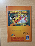 SNES Super Nintendo Mickey Mania Spielanleitung Instruction Booklet EUR