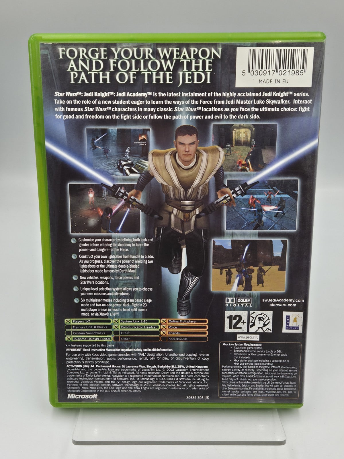 XBOX Spiel Star Wars Jedi Knight Jedi Academy mit OVP und Anleitung Englisch