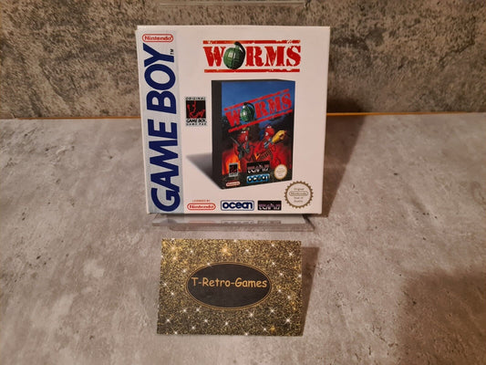 Nintendo Game Boy Classic Worms mit OVP und Anleitung UKV - T-Retro-Games 