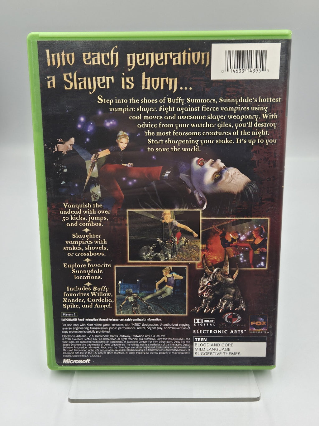 XBOX Spiel Buffy The Vampire Slayer mit OVP und Anleitung NTSC-USA