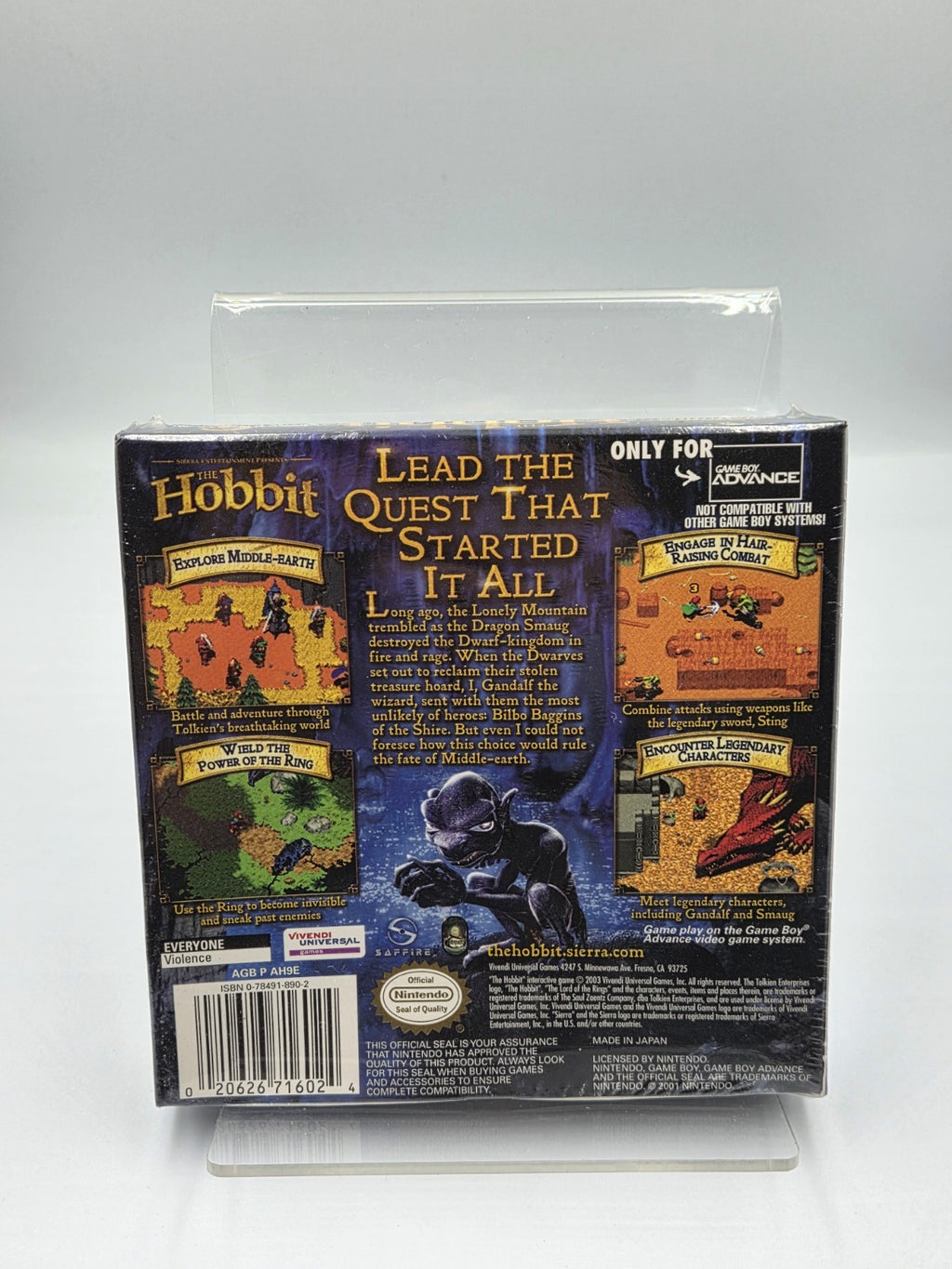 Nintendo Game Boy Advance The Hobbit USA Sealed  Neu New
