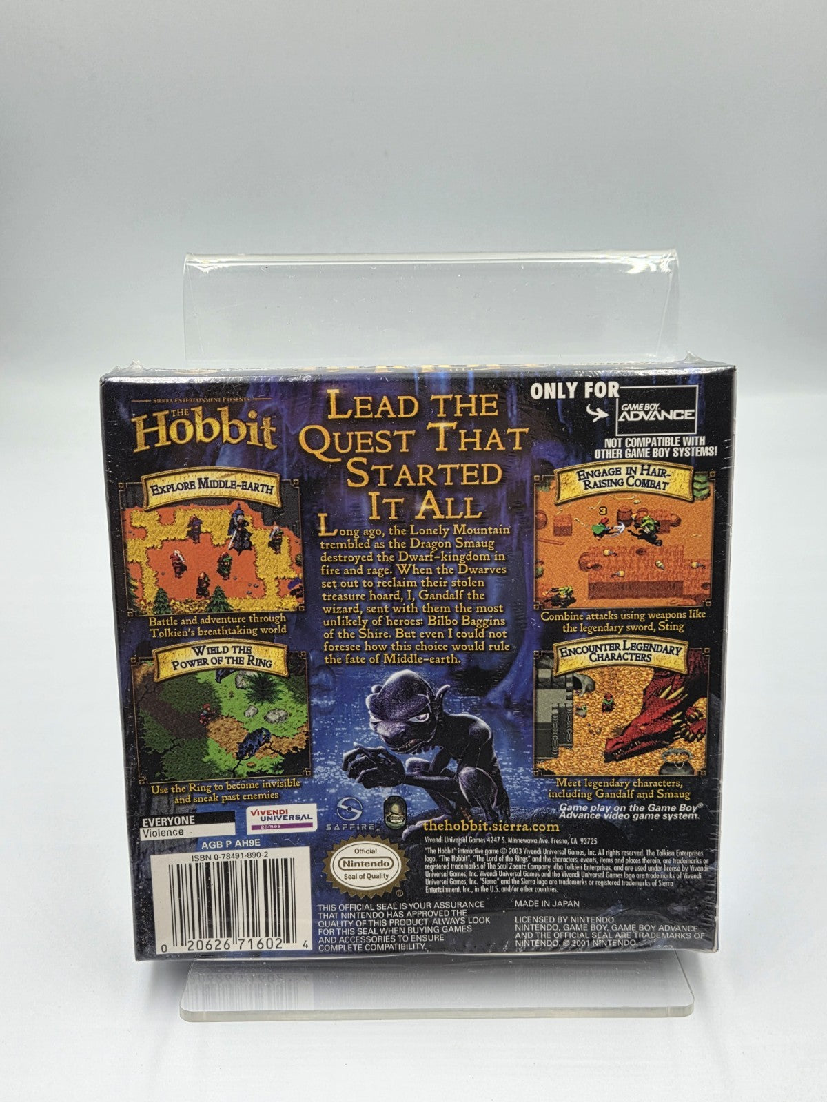 Nintendo Game Boy Advance The Hobbit USA Sealed  Neu New
