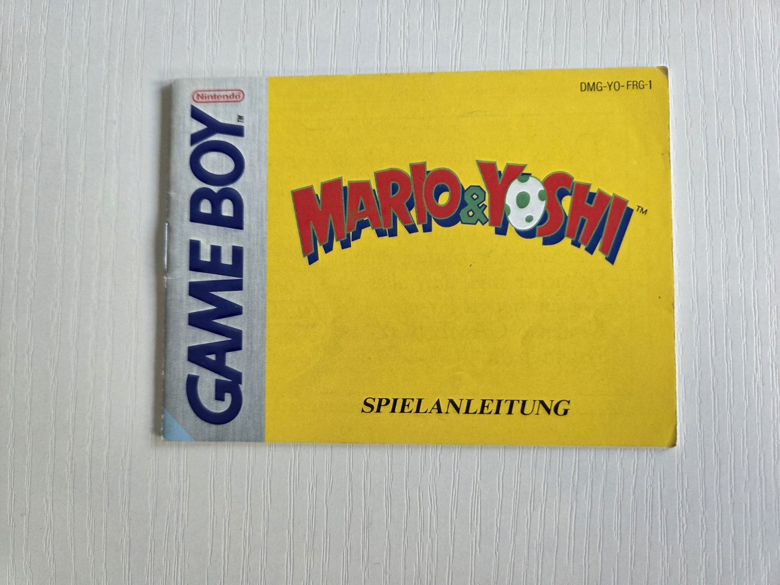 Game Boy Classic Mario & Yoshi Spielanleitung Instruction Booklet FRG