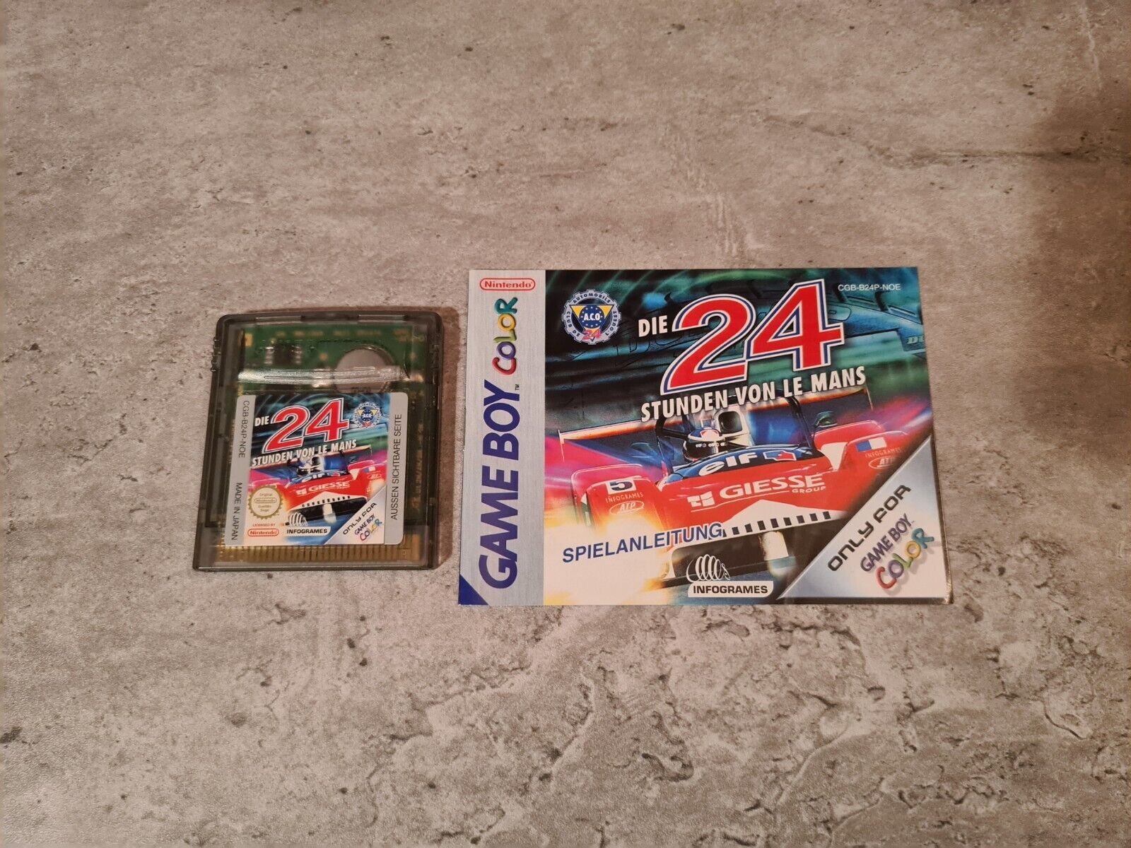 Gameboy Color Spiel Die 24 Stunden von Le Mans mit OVP und Anleitung NOE - T-Retro-Games 