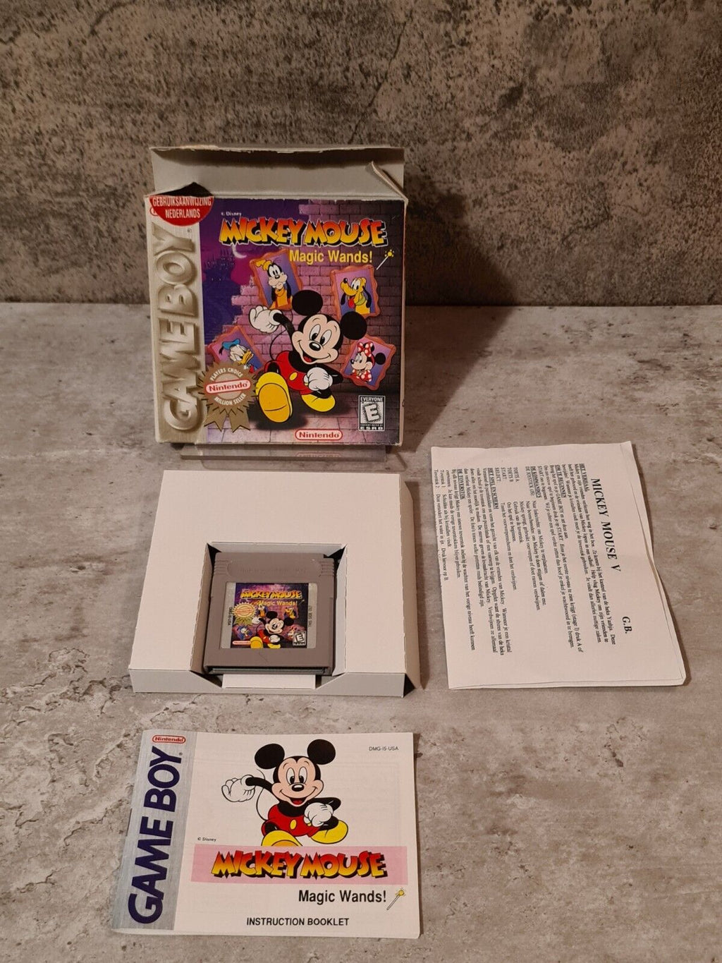 Nintendo Game Boy Classic Mickey Mouse Magic Wands! mit OVP und Anleitung USA - T-Retro-Games 