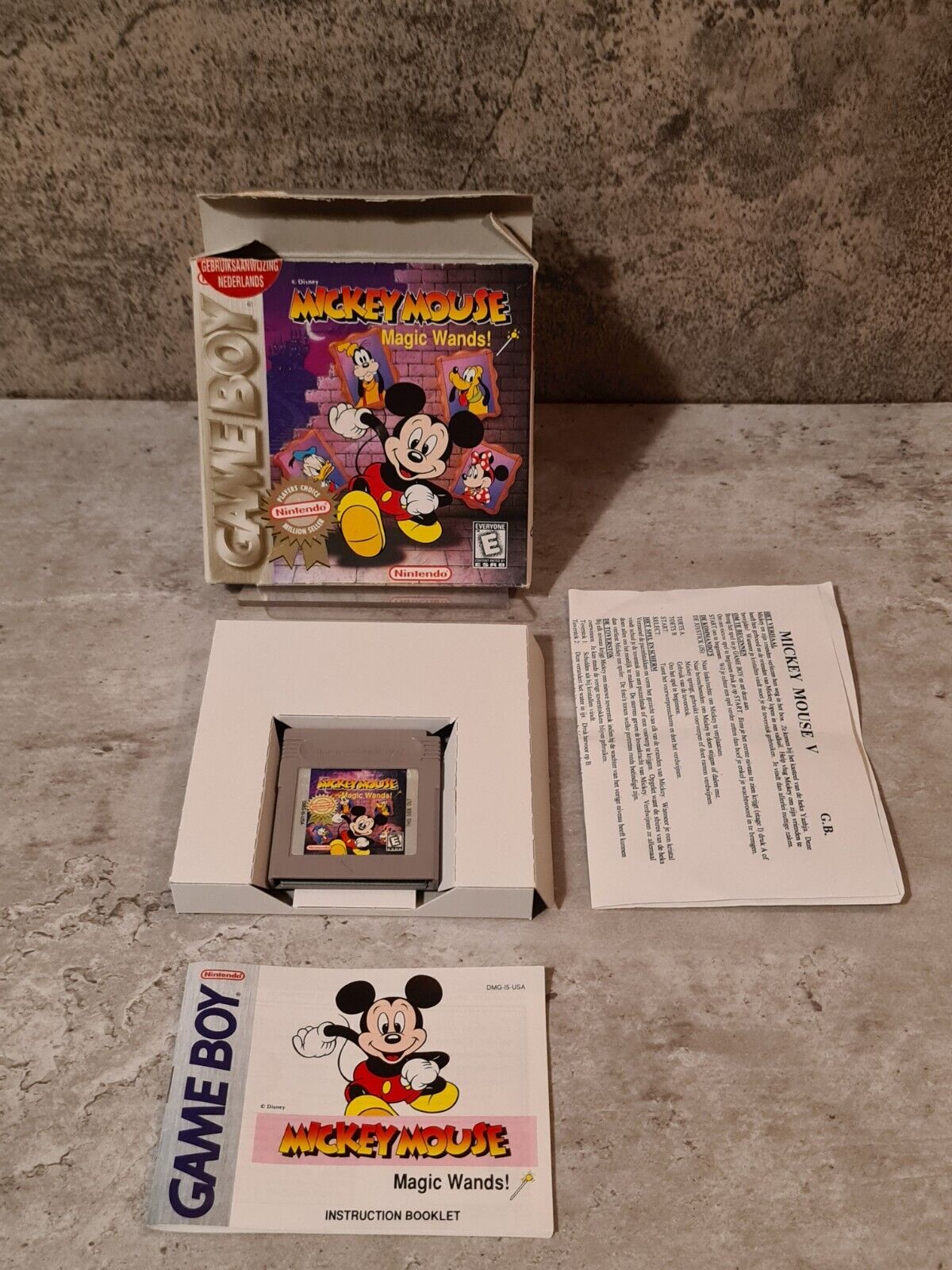 Nintendo Game Boy Classic Mickey Mouse Magic Wands! mit OVP und Anleitung USA - T-Retro-Games 
