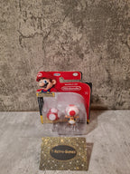 World of Nintendo Collectible Figur Red Toad with Bonus Mushroom Neu New Sealed - T-Retro-Games 