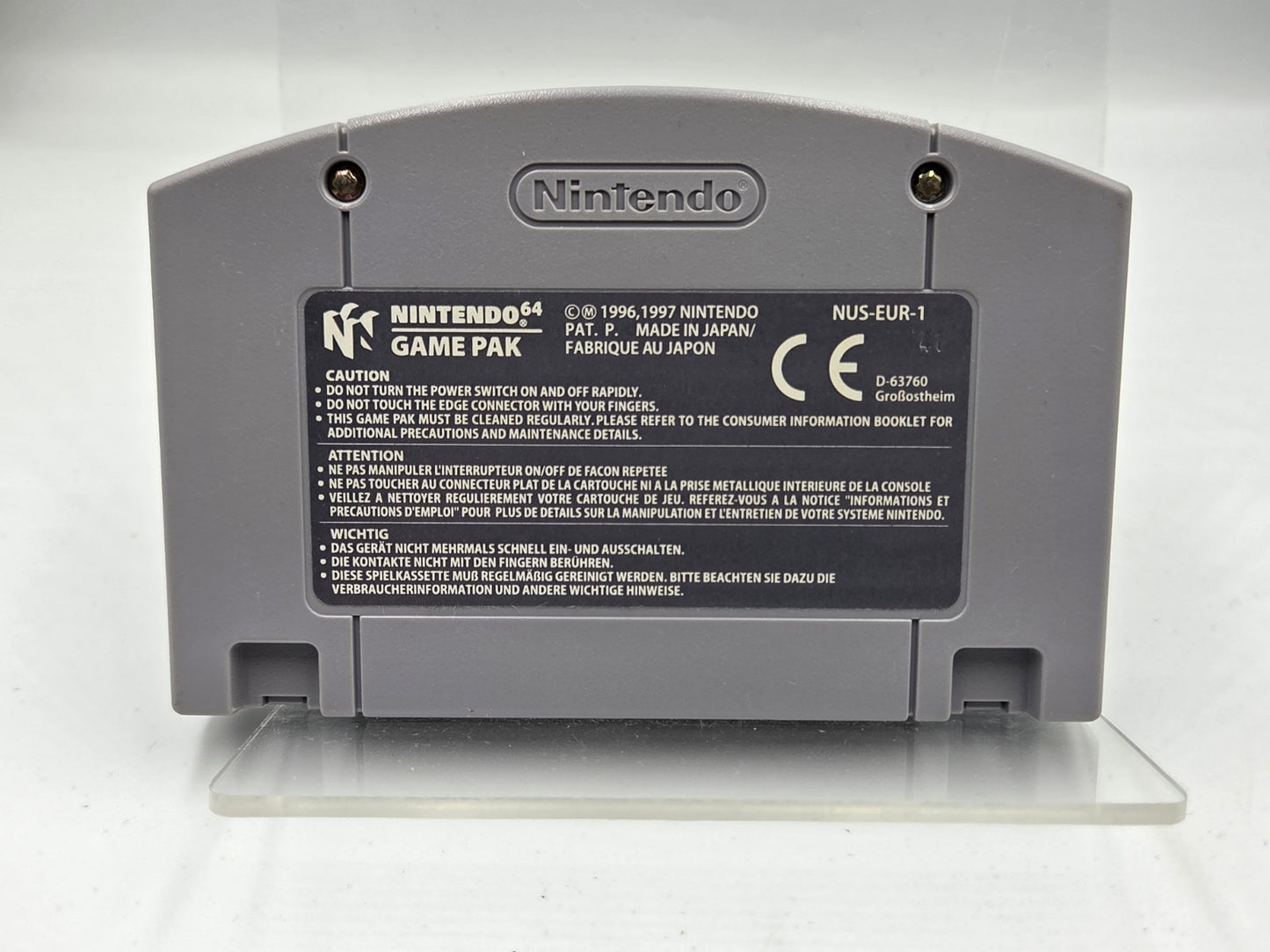 N64 Nintendo 64 Duke Nukem Zero Hour EUR Modul