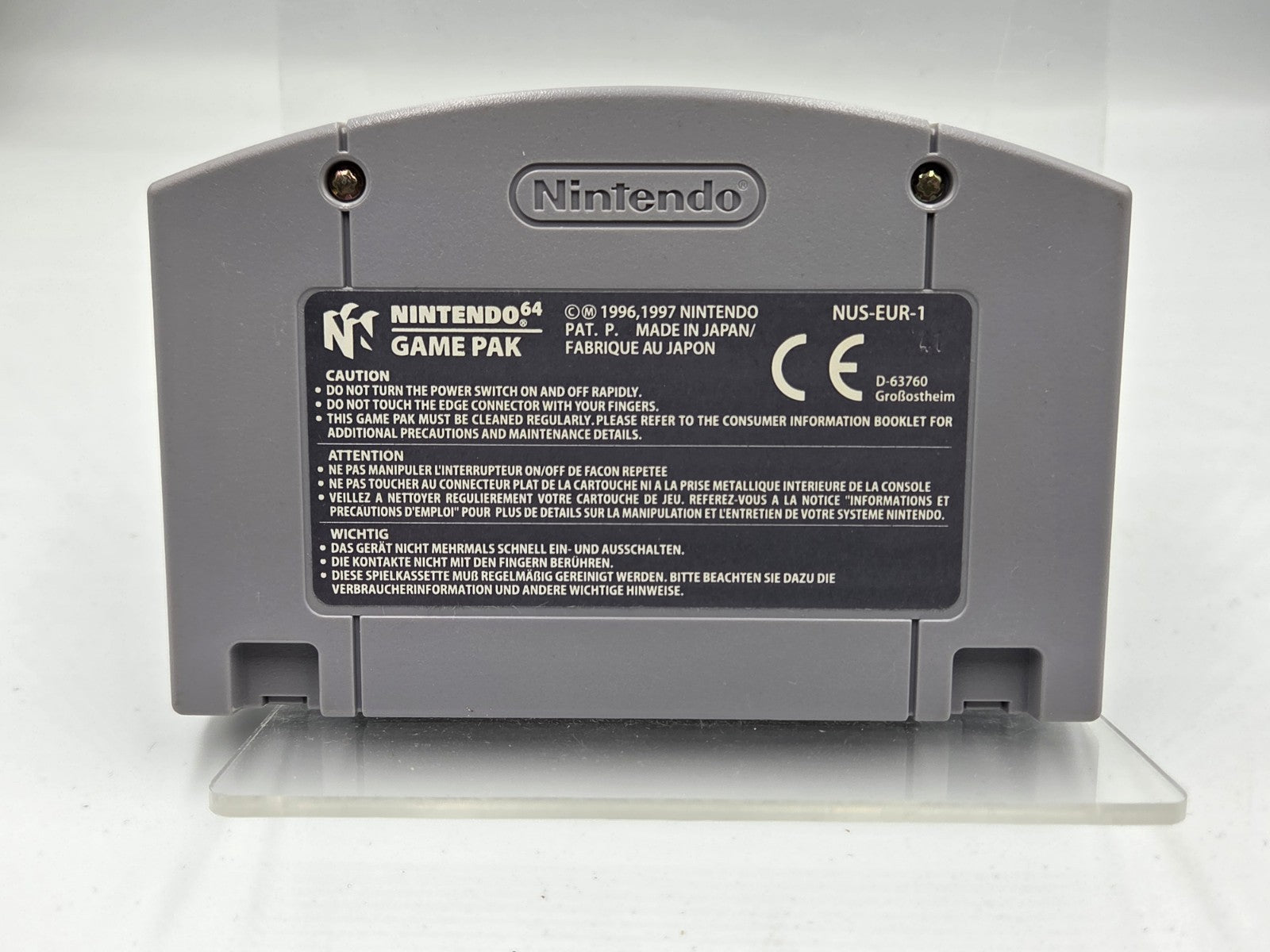 N64 Nintendo 64 Duke Nukem Zero Hour EUR Modul