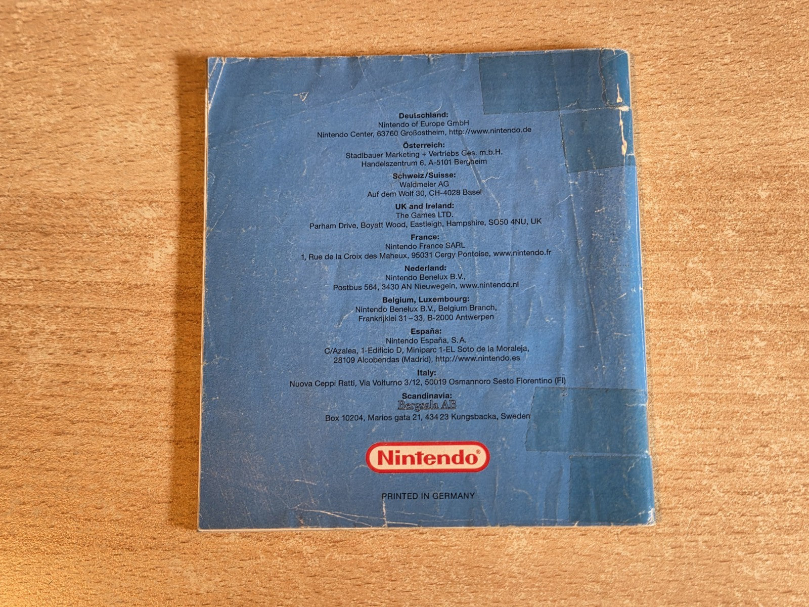 Nintendo Game Boy Color Spielanleitung Wario Land 3 EUR