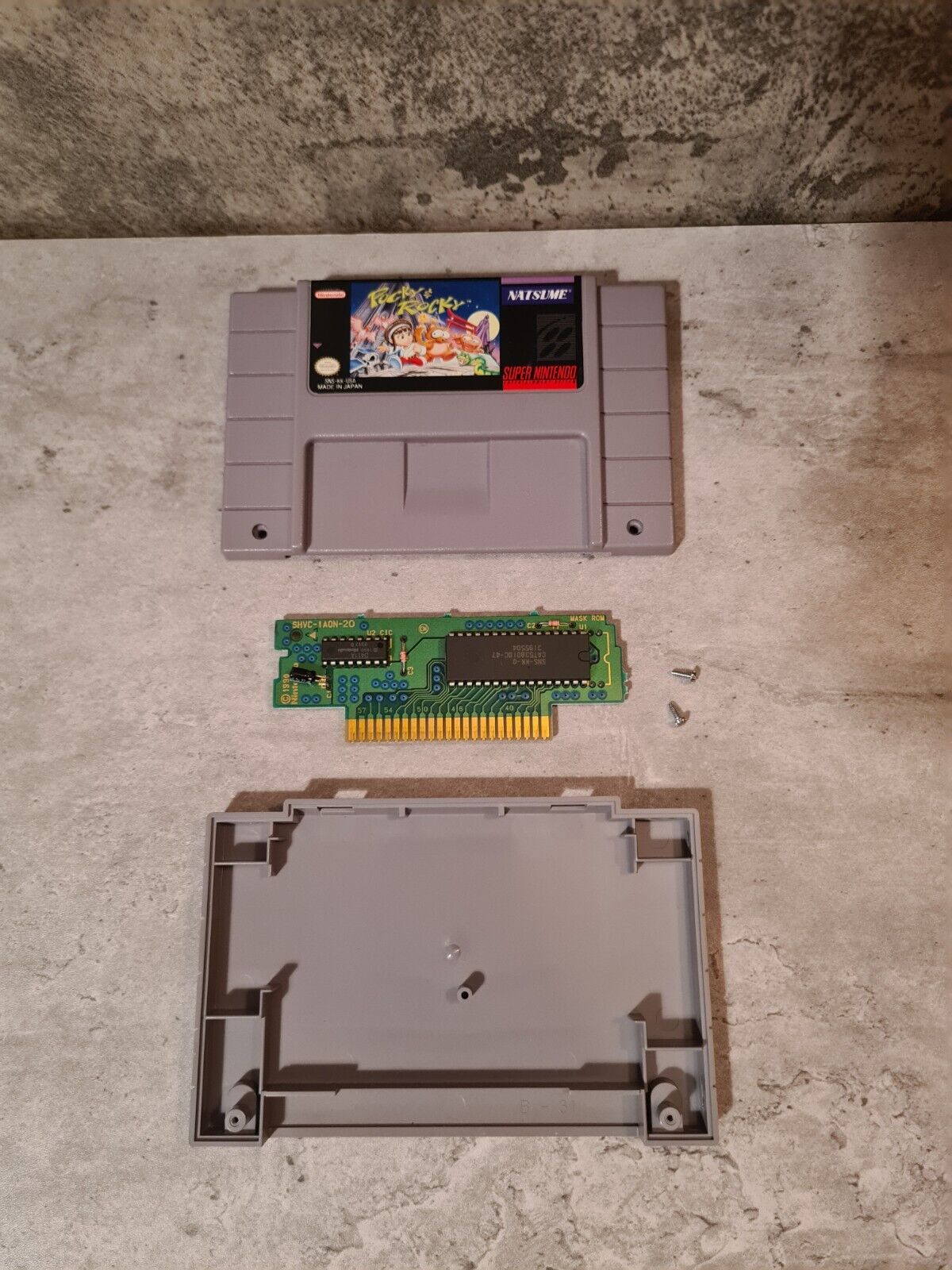 SNES Super Nintendo Pocky & Rocky NTSC USA Modul - T-Retro-Games 