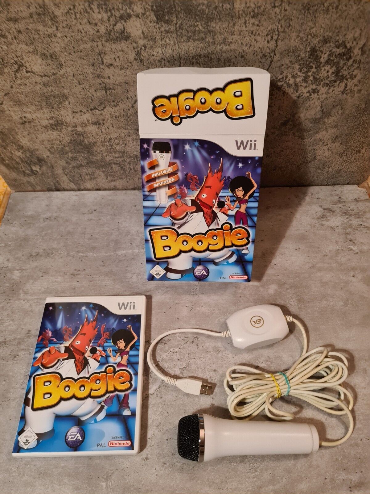 Nintendo Wii Boogie mit OVP und Anleitung + Mikrofon Big Box NOE - T-Retro-Games 